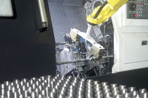 With dedicated robots one can achieve increased machine utilization and enormous savings