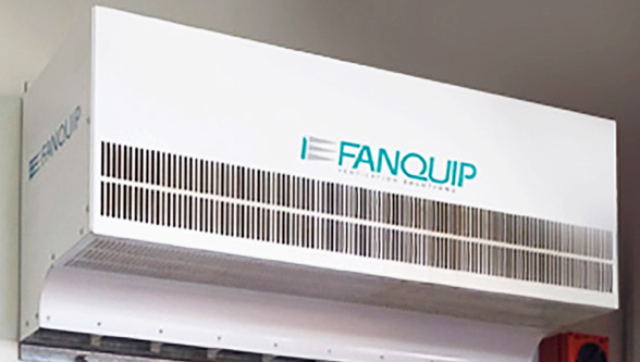 Fanquip industrial air curtains for construction projects