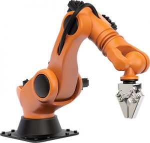 Fig. 3: Vertical articulated-arm robots: one of the designer’s or safety engineer’s responsibilities is to take into consideration the particular hazard potential of robots and to feed this into the risk assessment.