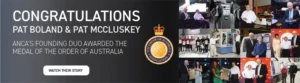 ANCA Co-Founders Patrick Boland And Patrick Mccluskey Awarded Medal Of The Order Of Australia