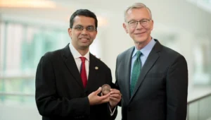 Multiple allocades presented to prominent Indian American scientist