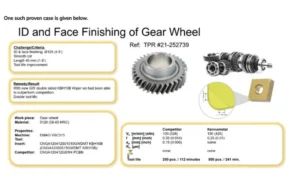 Choosing hard part turning as an alternative to grinding