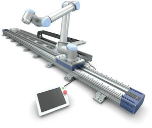 Rollon & Universal Robots together with a seventh axis suitable for cobot
